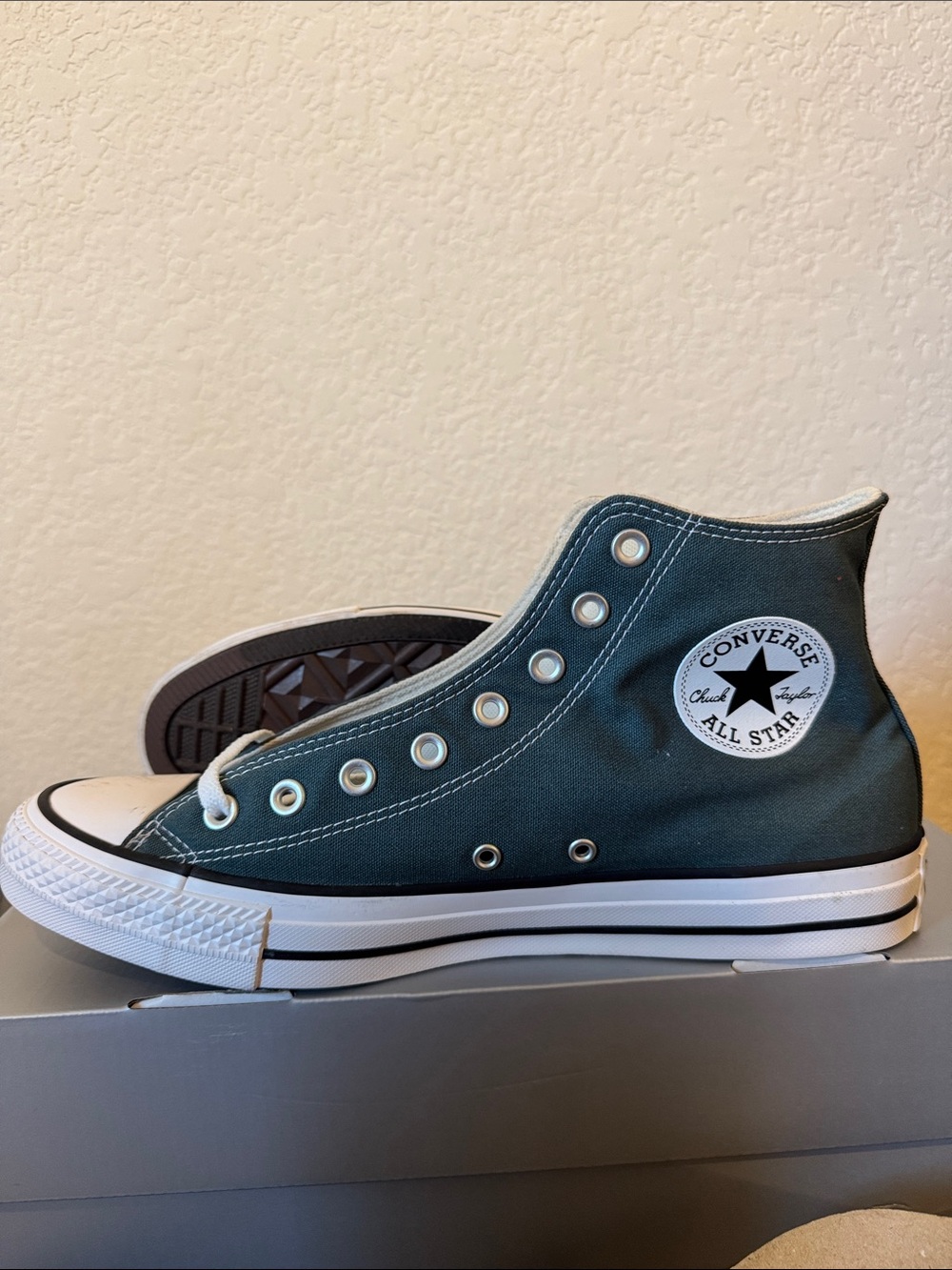Converse Chuck Taylor All Star High Top Sneakers - Dark Teal - Picture 3 of 5